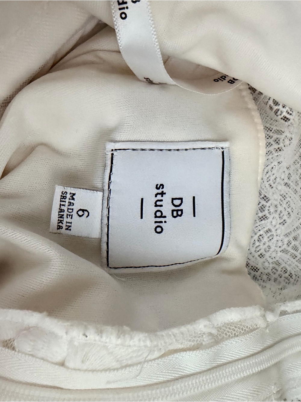 DB Studio Cream Lace Dress - White/Cream